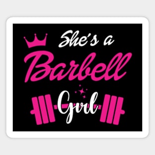 She's a BARBELL Girl Magnet